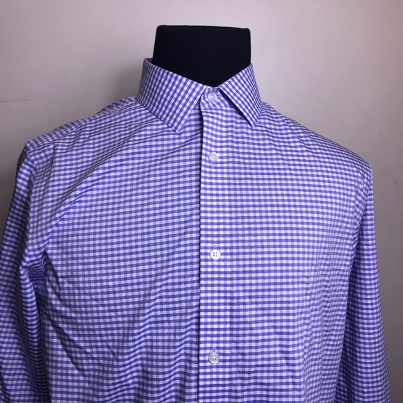 Banana Republic Other - Banana Republic Camden Fit Luxe Purple Checks